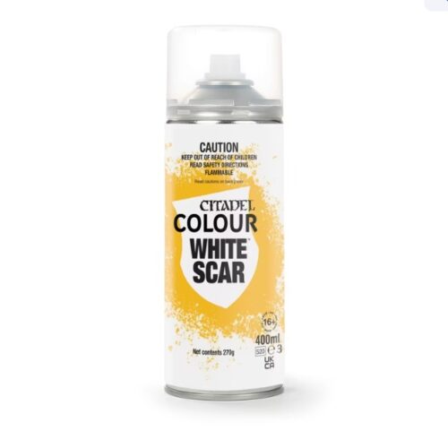 White Scar Spray Paint | Game Shop Romsey | Warhammer